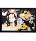 Radha Krishna Matt Textured UV Art Painting