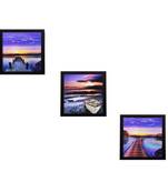 Set of 3 Satin Matt Textured Art Painting