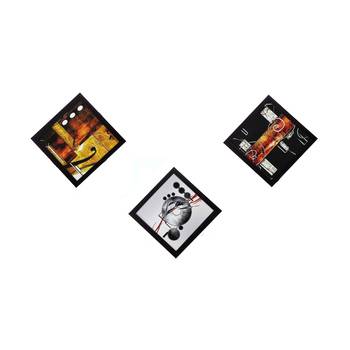 Set of 3 Satin Matt Textured Art Painting 1