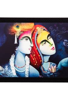 Radha Krishna Still Matt Textured UV Art Painting