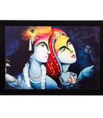 Radha Krishna Still Matt Textured UV Art Painting