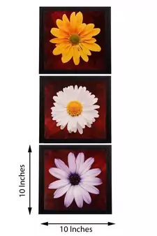 Set of 3 Satin Matt Textured Art Painting