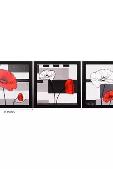 Set of 3 Satin Matt Textured Art Painting