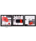 Set of 3 Satin Matt Textured Art Painting