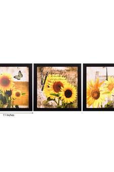 Set of 3 Satin Matt Textured Art Painting