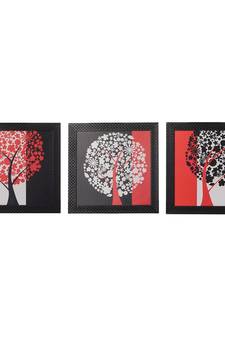 Set of 3 Satin Matt Textured Art Painting