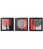Set of 3 Satin Matt Textured Art Painting