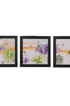 Set of 3 Satin Matt Textured Art Painting