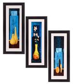 Set of 3 Satin Matt Textured Art Painting