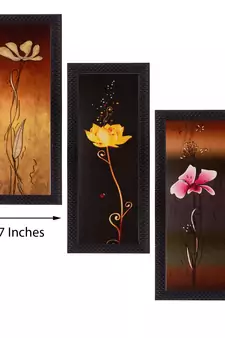 Set of 3 Satin Matt Textured Art Painting