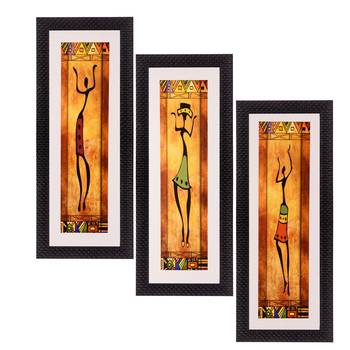 Set of 3 Satin Matt Textured Art Painting 1