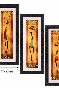 Set of 3 Satin Matt Textured Art Painting