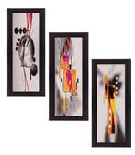 Set of 3 Satin Matt Textured Art Painting