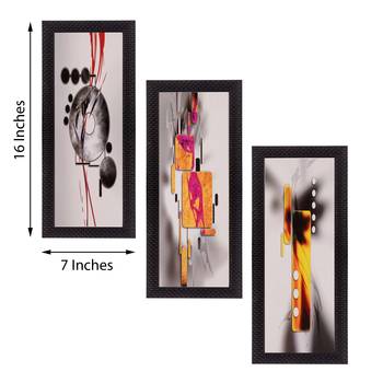 Set of 3 Satin Matt Textured Art Painting 2