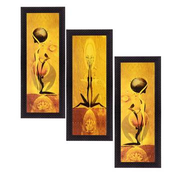 Set of 3 Satin Matt Textured Art Painting 1