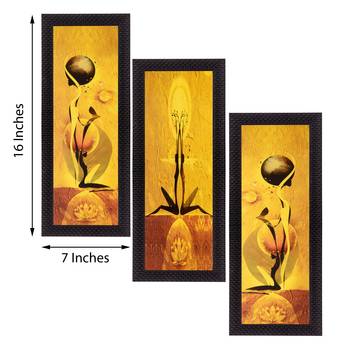 Set of 3 Satin Matt Textured Art Painting 2