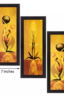 Set of 3 Satin Matt Textured Art Painting
