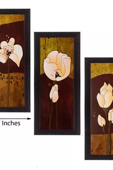 Set of 3 Satin Matt Textured Art Painting