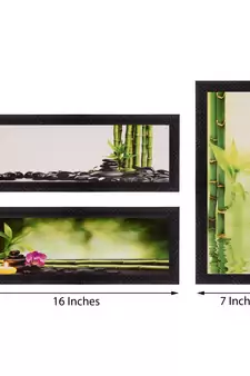 Set of 3 Satin Matt Textured Art Painting