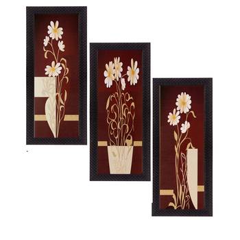 Set of 3 Satin Matt Textured Art Painting 1