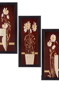 Set of 3 Satin Matt Textured Art Painting