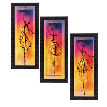 Set of 3 Satin Matt Textured Art Painting 1