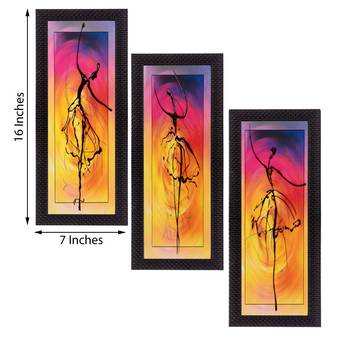 Set of 3 Satin Matt Textured Art Painting 2