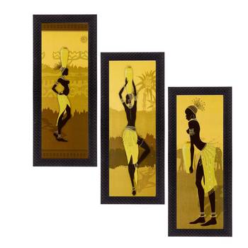 Set of 3 Satin Matt Textured Art Painting 1