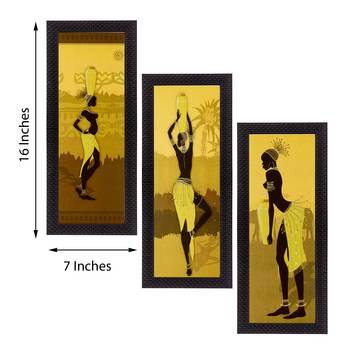 Set of 3 Satin Matt Textured Art Painting 2