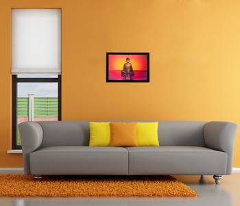 Lord Buddha Matt Textured UV Art Painting 2
