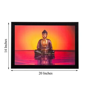 Lord Buddha Matt Textured UV Art Painting 3