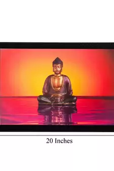Lord Buddha Matt Textured UV Art Painting