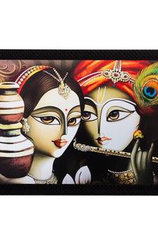Radha Krishna Matt Textured UV Art Painting