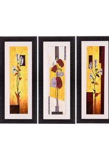 Set of 3 Satin Matt Textured Art Painting