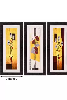 Set of 3 Satin Matt Textured Art Painting