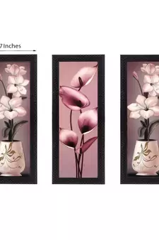 Set of 3 Satin Matt Textured Art Painting