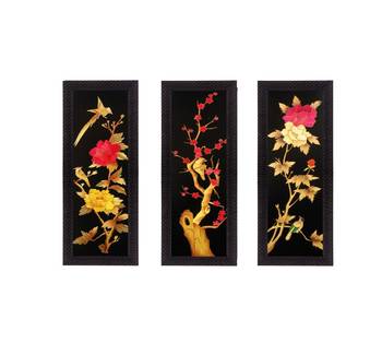Set of 3 Satin Matt Textured Art Painting 1