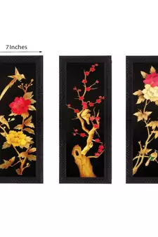 Set of 3 Satin Matt Textured Art Painting