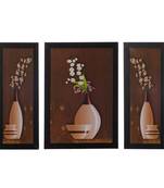 Set of 3 Satin Matt Textured Art Painting