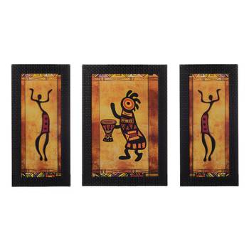 Set of 3 Satin Matt Textured Art Painting 1