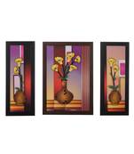 Set of 3 Satin Matt Textured Art Painting