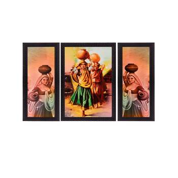 Set of 3 Satin Matt Textured Art Painting 1
