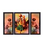 Set of 3 Satin Matt Textured Art Painting