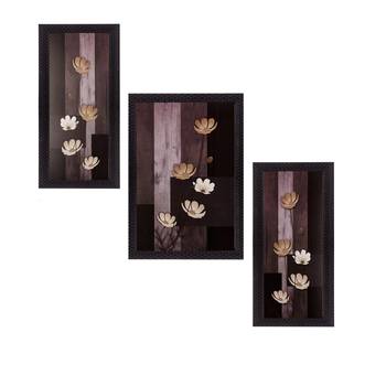 Set of 3 Satin Matt Textured Art Painting 1
