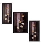 Set of 3 Satin Matt Textured Art Painting