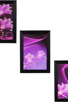 Set of 3 Satin Matt Textured Art Painting