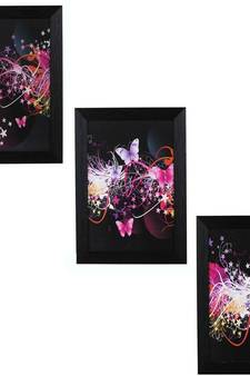 Set of 3 Satin Matt Textured Art Painting