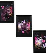 Set of 3 Satin Matt Textured Art Painting