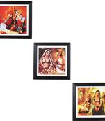 Set of 3 Satin Matt Textured Art Painting