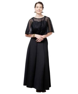 Black Net and Art Silk Ready Made Saree Blouse 2